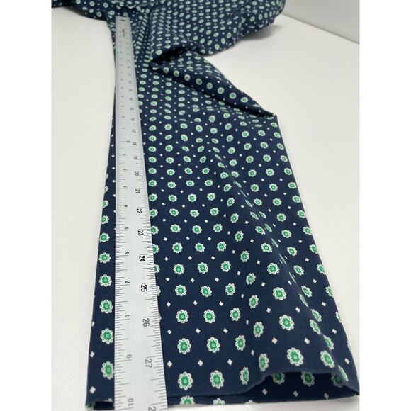 New Charter Club Tummy Slimming Leg Ankle Pants Blue Polka Dot AOP 10 Office - Picture 9 of 11